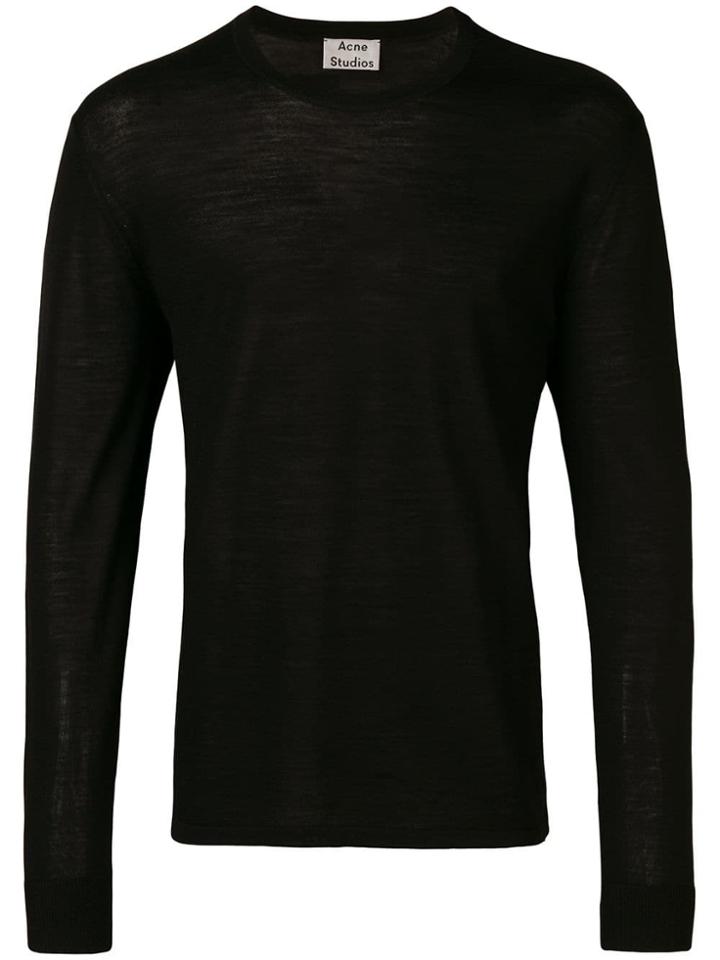 Acne Studios Nipo Slim Fit Sweater - Black