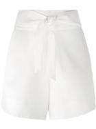 Iro Tie Waist Shorts, Women's, Size: 40, White, Viscose/cotton