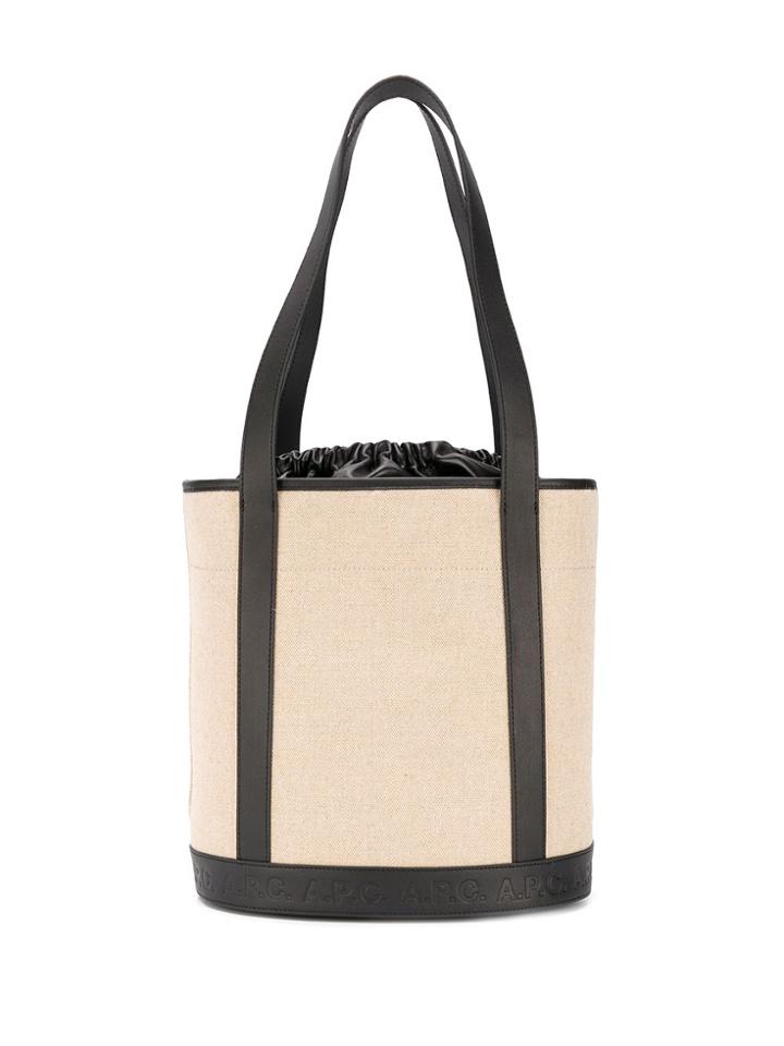 A.p.c. Canvas Bucket Bag - Neutrals