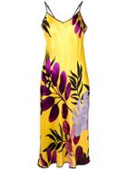F.r.s For Restless Sleepers Satin Summer Dress - Yellow