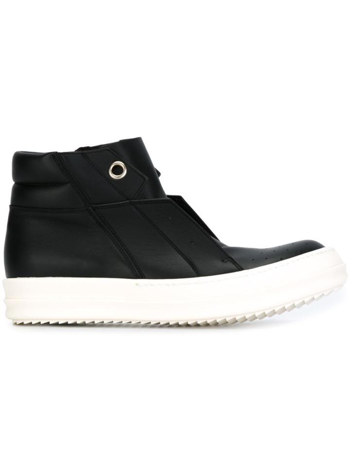 Rick Owens Side Zip Hi-top Sneakers