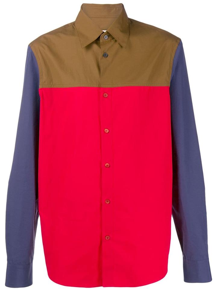 Marni Colour-block Shirt - Red