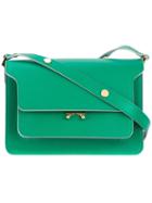 Marni Medium 'trunk' Shoulder Bag, Women's, Green, Calf Leather/brass