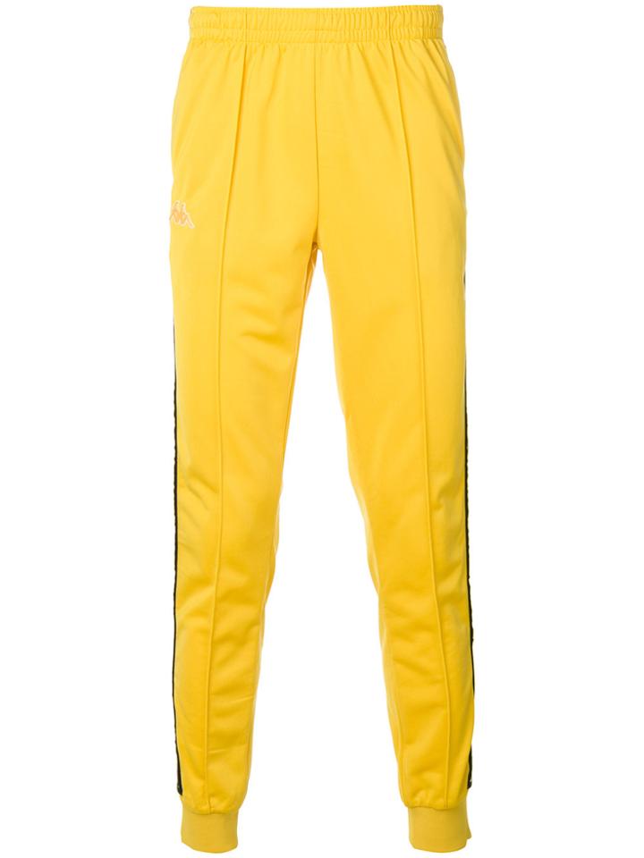 Kappa Side Stripe Track Pants - Yellow & Orange
