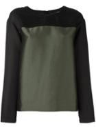 Steffen Schraut Colour Block Blouse, Women's, Size: 36, Green, Polyester/modal