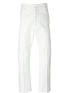Alexander Mcqueen Tapered Trousers, Men's, Size: 46, White, Cotton/acetate/viscose
