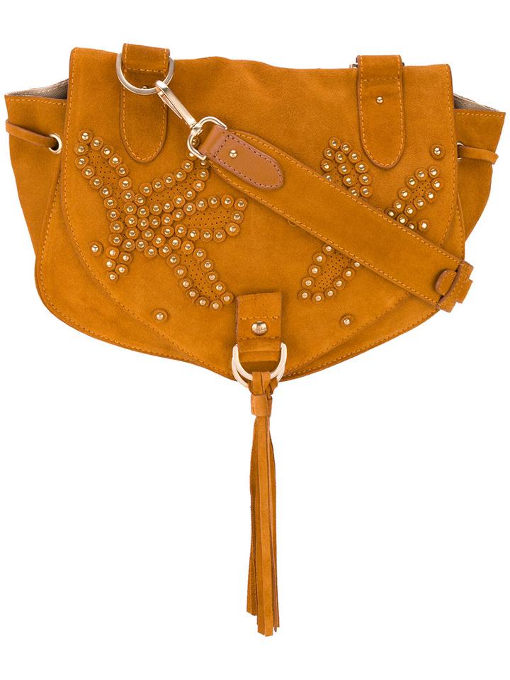 See By Chloé - Collins Shoulder Bag - Women - Cotton/calf Suede - One Size, Brown, Cotton/calf Suede
