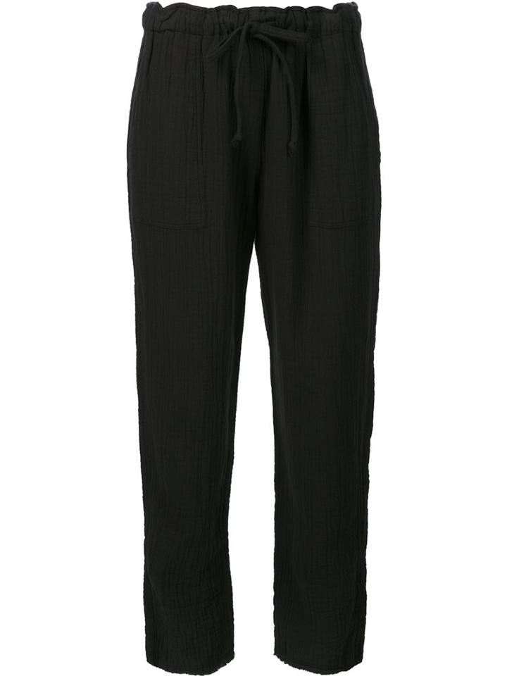 Raquel Allegra Cropped Trousers, Women's, Size: 1, Black, Cotton