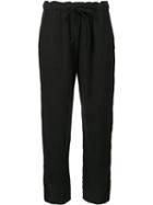 Raquel Allegra Cropped Trousers, Women's, Size: 1, Black, Cotton