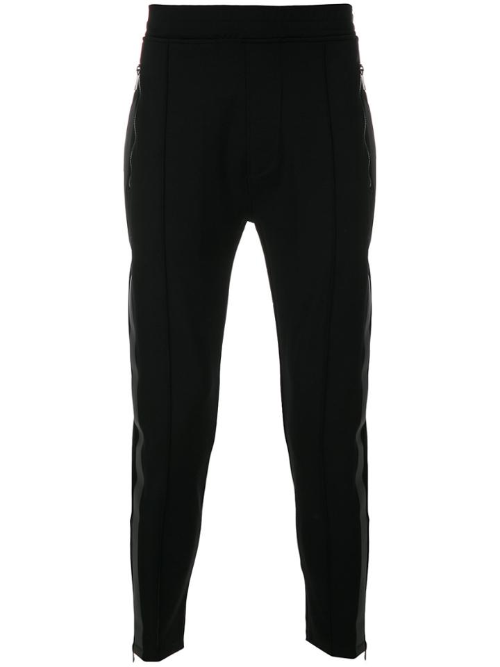 Neil Barrett Contrasting Side Panel Skinny Trousers - Black
