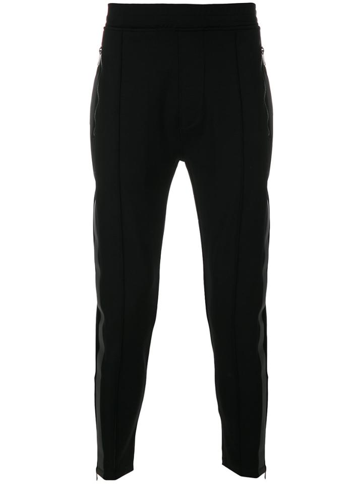 Neil Barrett Contrasting Side Panel Skinny Trousers - Black