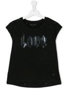 Zadig & Voltaire Kids Love Logo T-shirt - Black