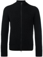 Lanvin Cable Knit Cardigan, Men's, Size: Large, Black, Merino