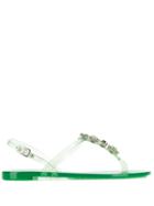 Casadei Crystal Embellished Sandals - Green