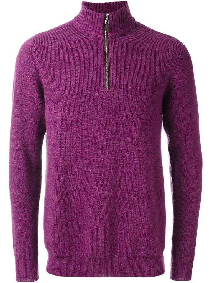 N.peal Ribbed Zipped Pullover
