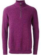 N.peal Ribbed Zipped Pullover