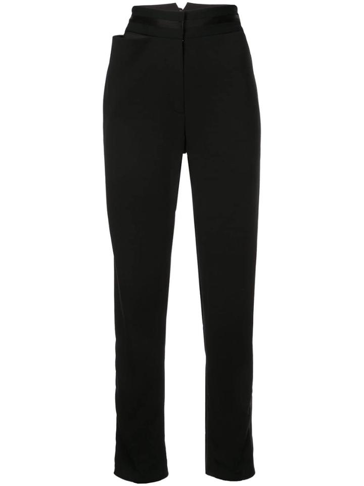 Valery Kovalska Tapered High Waisted Trousers - Black