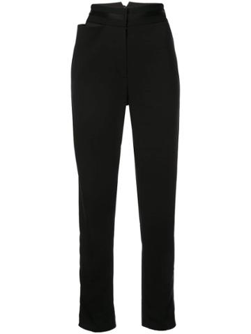 Valery Kovalska Tapered High Waisted Trousers - Black