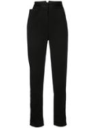 Valery Kovalska Tapered High Waisted Trousers - Black