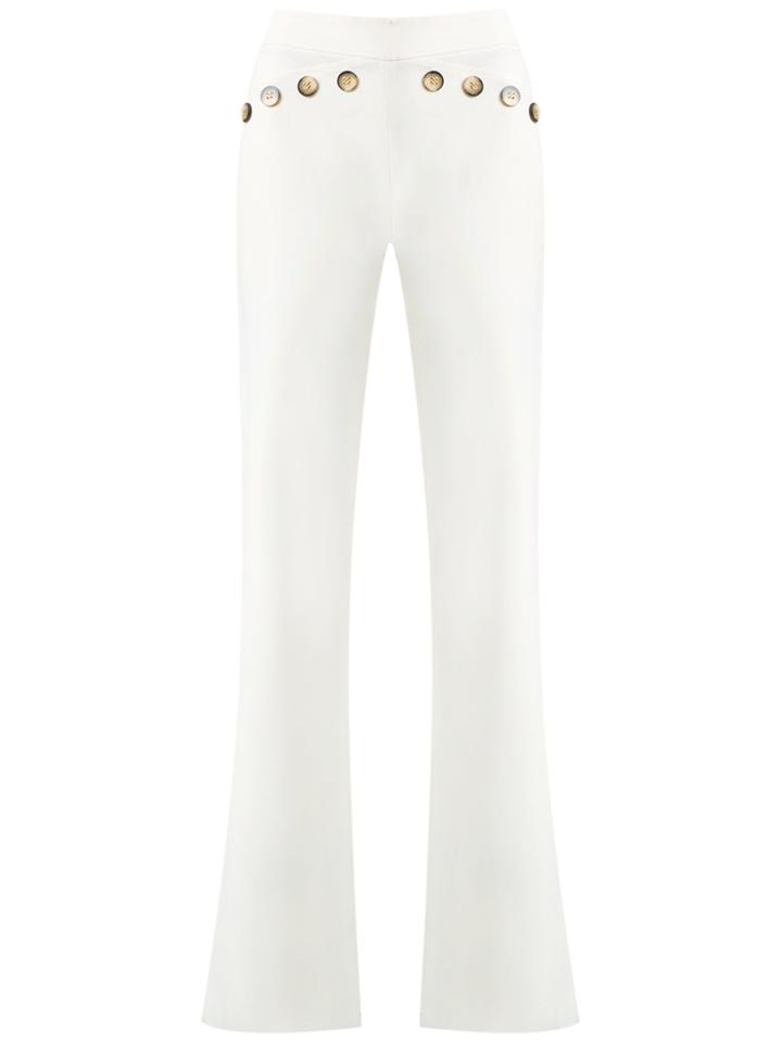 Talie Nk Straight Trousers - White