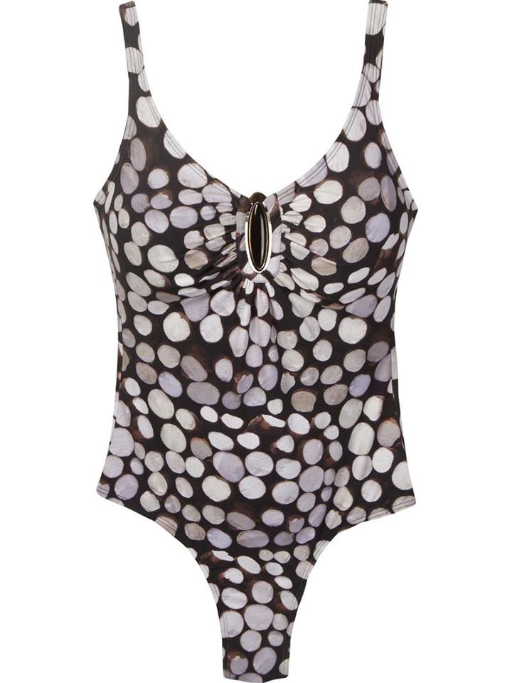 Lygia & Nanny Polka Dot Printed Swimsuit, Women's, Size: 48, Black, Polyamide