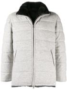 N.peal Fur Lined Quilted Jacket - Grey