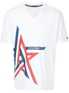 Guild Prime Striped Star Print T-shirt - White