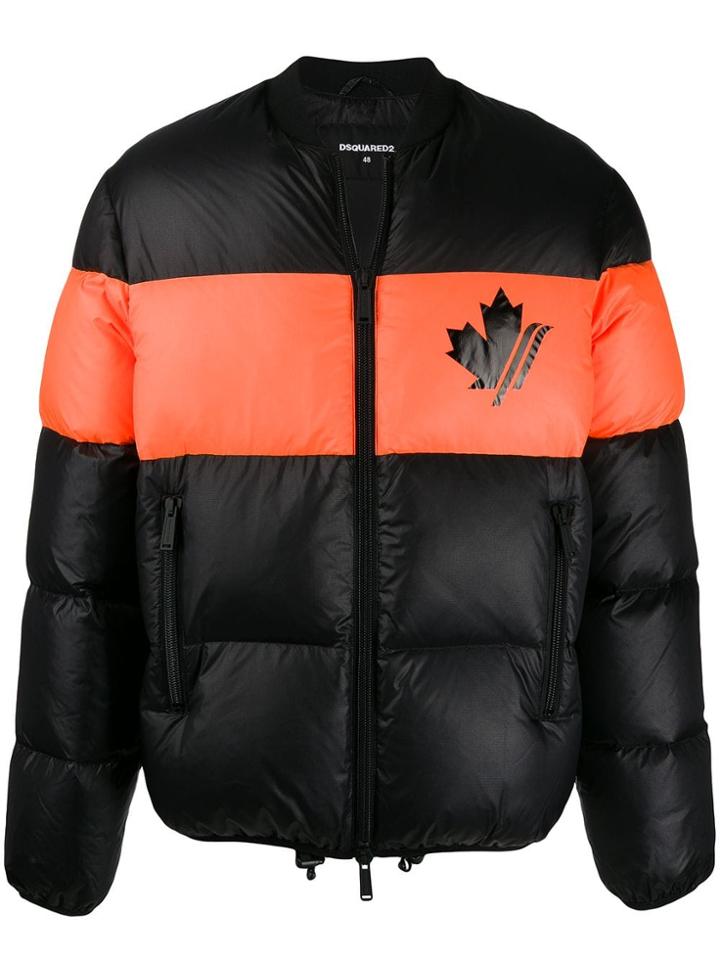 Dsquared2 Colour-block Padded Jacket - Black