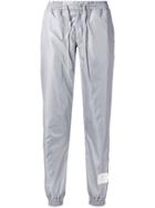 Thom Browne Rwb Stripe Ripstop Track Pants - Grey