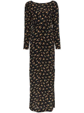 By Timo Maxi Floral Print Dress - Black