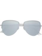 Le Specs Aviator Frame Sunglasses - Metallic