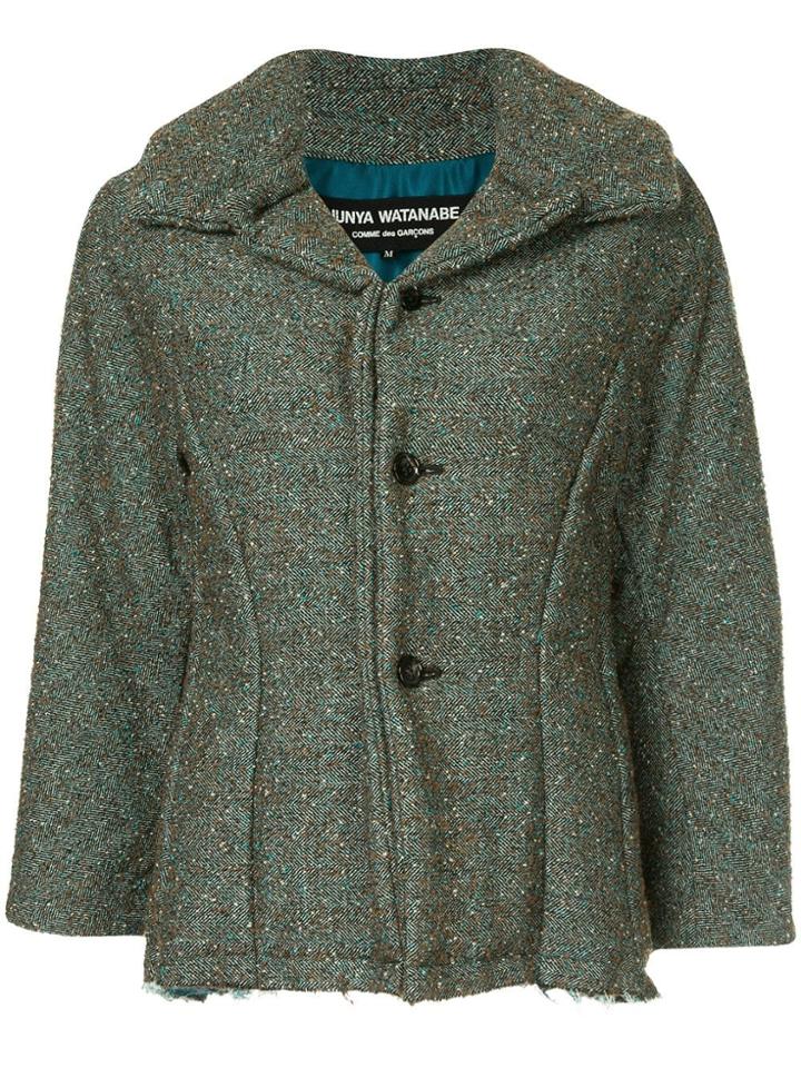 Junya Watanabe Comme Des Garçons Vintage Tweed Padded Jacket - Grey