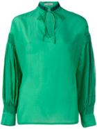 Etro - Shift Blouse - Women - Silk/cotton - 38, Green, Silk/cotton
