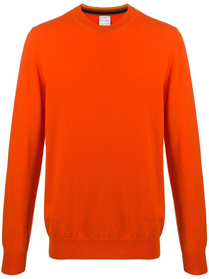 Paul Smith Cashmere Knitted Jumper - Orange