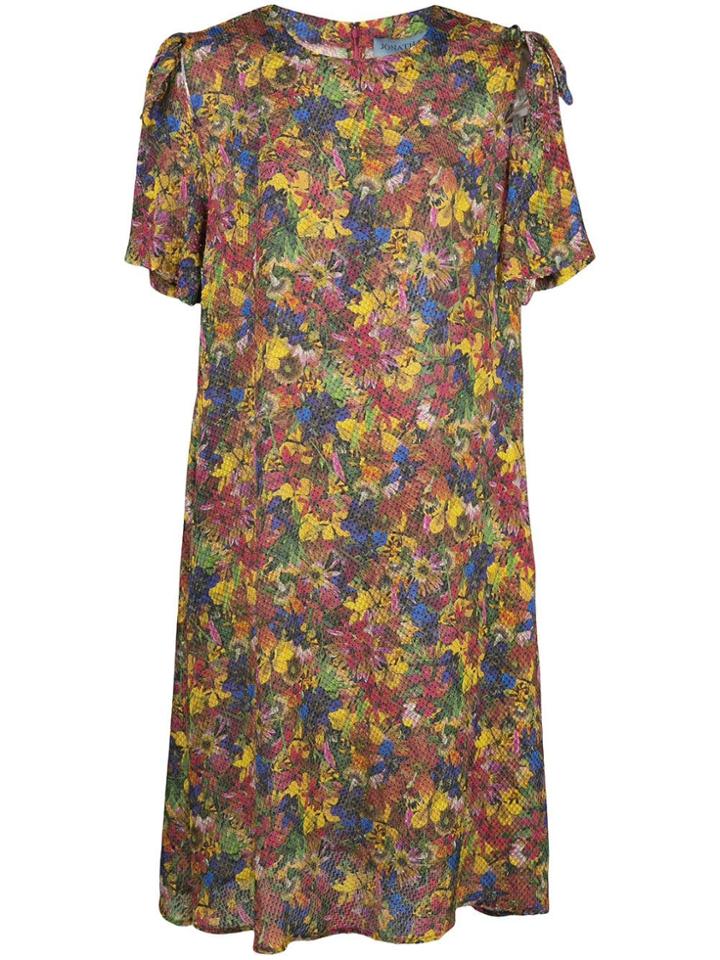 Jonathan Cohen Floral Print Dress - Red
