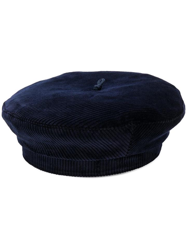 Beton Cire Corduroy Beret - Blue