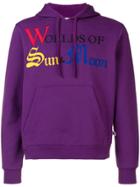 Walter Van Beirendonck Sun & Moon Embroidered Hoodie - Purple