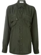 Faith Connexion Loose Fit Shirt, Women's, Size: S, Green, Silk