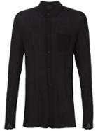 Lost & Found Ria Dunn Long Sleeve Shirt, Men's, Size: Medium, Black, Cotton/silk