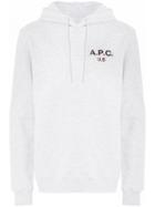 A.p.c. Logo Hoodie - Grey