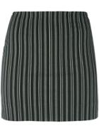 Romeo Gigli Vintage Striped Mini-skirt - Black