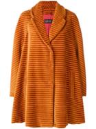 Gianluca Capannolo Textured Stripe Coat - Orange