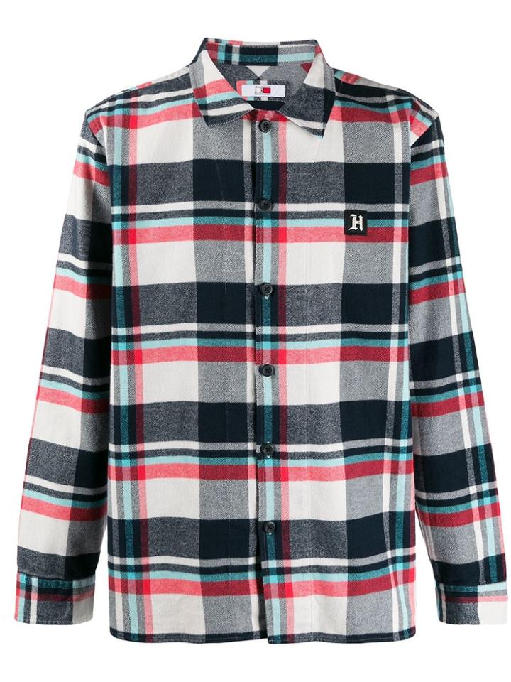 Tommy Hilfiger Long Sleeved Cotton Shirt - Blue
