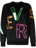 Versace Mesh Logo Appliqué Sweatshirt