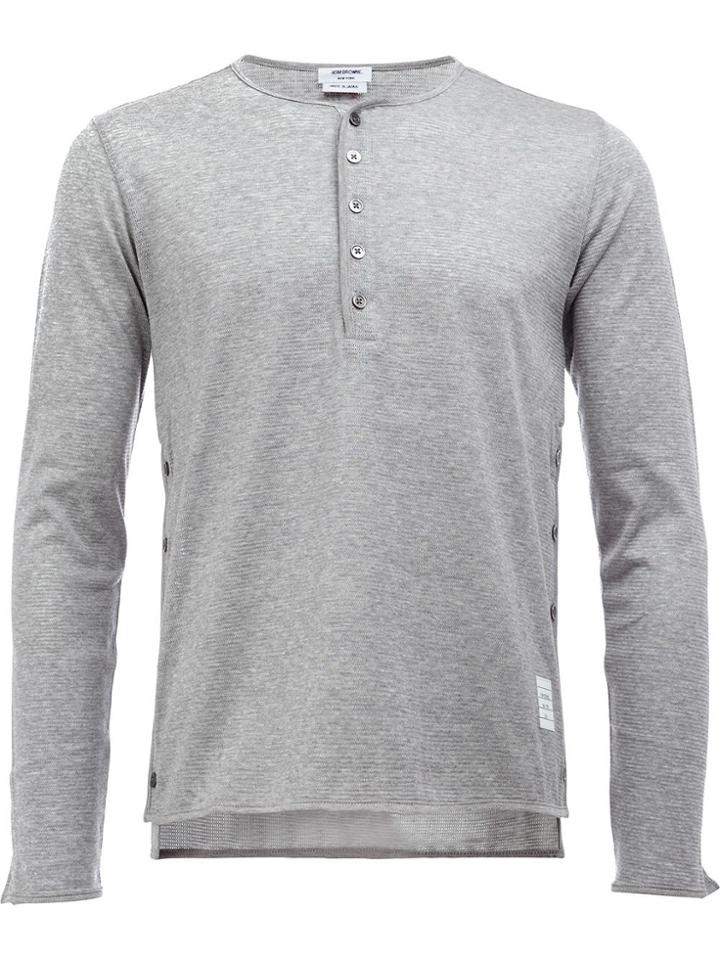 Thom Browne Long Sleeve T-shirt - Grey