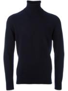 Ami Alexandre Mattiussi Turtleneck Sweater, Men's, Size: Small, Blue, Cashmere/merino