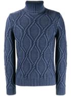 Cenere Gb Cable Knit Jumper - Blue