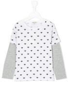 Kenzo Kids - Eye Patterned Layered T-shirt - Kids - Cotton - 6 Yrs, White
