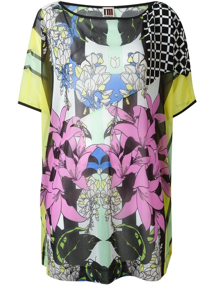 I'm Isola Marras Floral Print Tunic, Women's, Size: 42, Polyamide/viscose