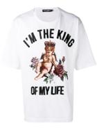 Dolce & Gabbana I'm The King Embellished T-shirt - White